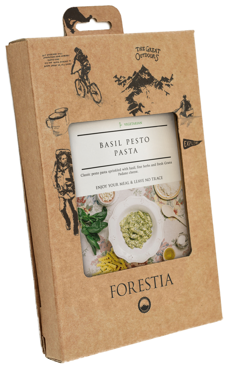 Pasta m. Basilikum Pesto (vegetar)